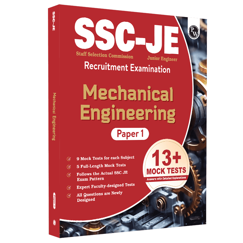 SSC JE Mock Test Mechanical Paper- I, 9 Subject wise Mock tests and 5 Full length Tests, Fresh 1200+ Questions based on new SSC JE exam pattern