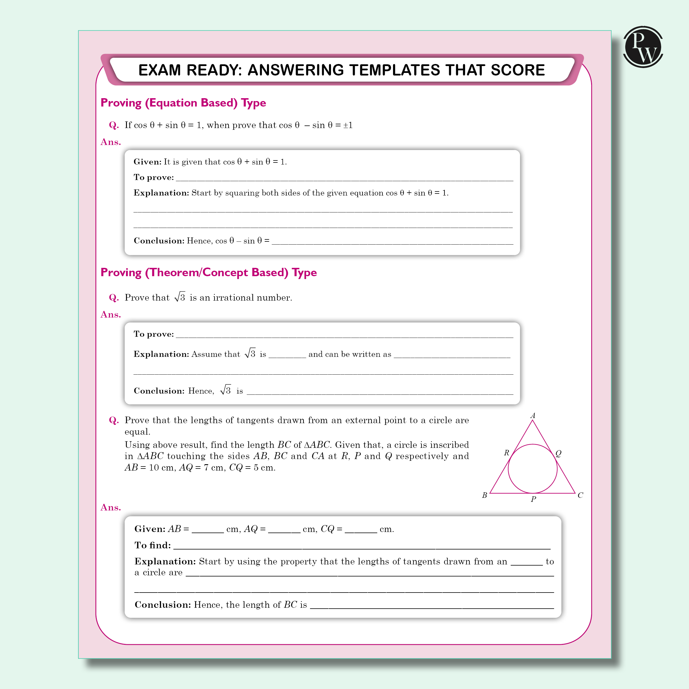 PW CBSE Class 10 Sample Papers Combo of 2 Books - Science & Maths Standard for 2026 Exams ( As Per Latest SQP Dated 30 July 2025)