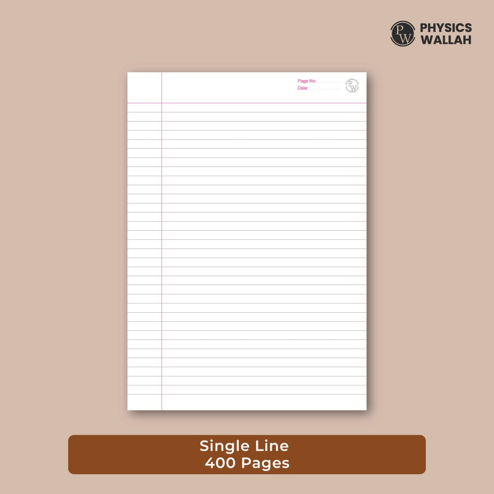 400 Pages A4 Notebook | Single Line Ruled set of 4 | Ruled Notebook for School, College & Office Use | Smooth Paper | Durable Cover
