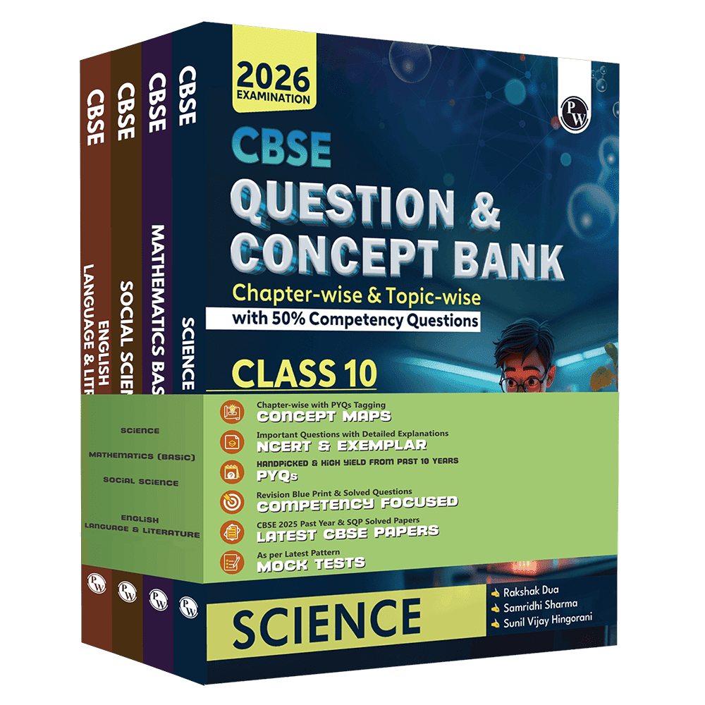 CBSE Question & Concept Bank (QCB) Class 10 Science, Maths (Basic), Social Science and English Combo Set of 4 Books Chapterwise & Topicwise Solved Questions For 2026 Exams