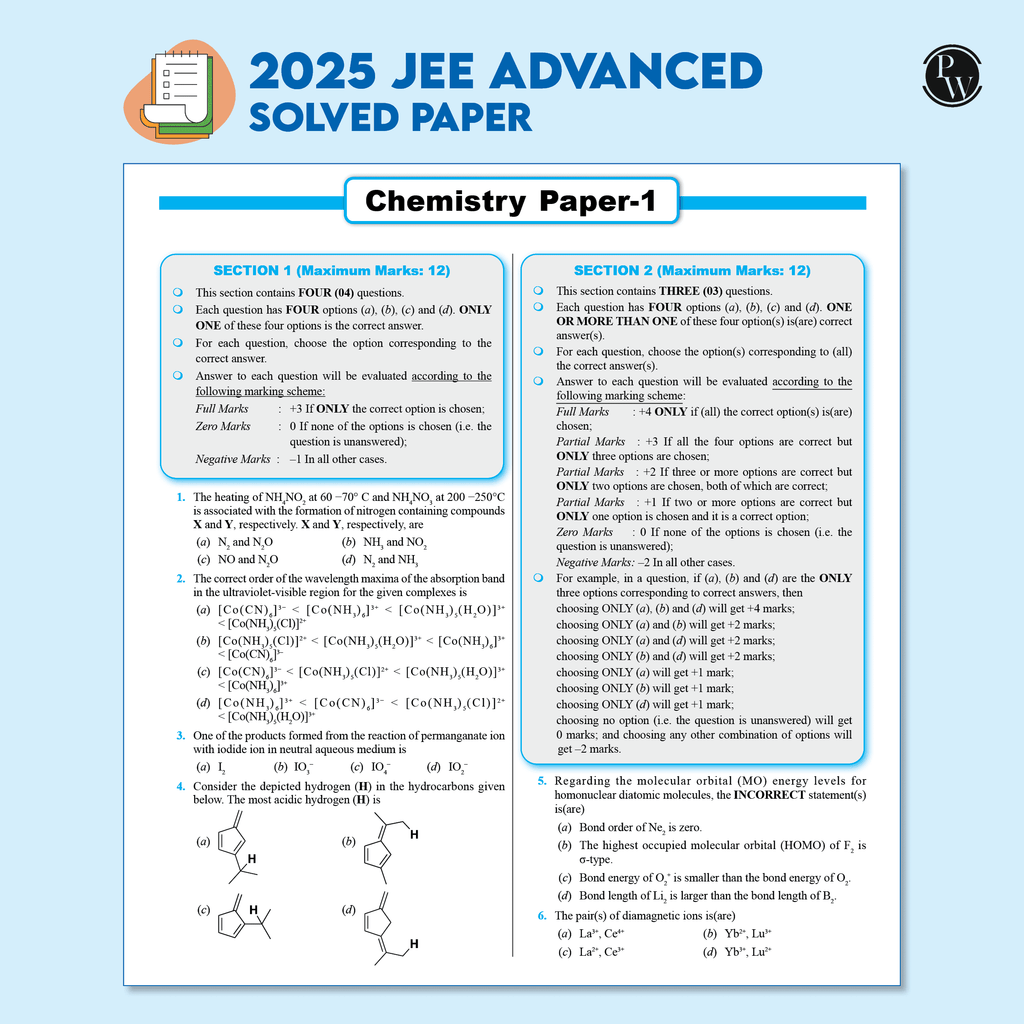 48 Years JEE Advanced Chemistry Chapterwise & Topicwise Solved Papers (1978-2025) | PYQ with Detailed Solutions | Previous Year Questions for IIT JEE Advanced Exam