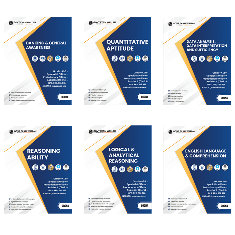 .Banking Drona Modules Combo Set of 6 Books | For Banking 2025 Exams | Latest Exam Pattern | Topicwise MCQs, Short Tricks, Detailed Solutions with Examples