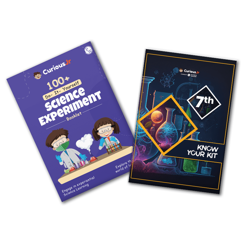 Curious Jr. Science Experiment Kit For Class 7th - CBSE and NCERT Topics based Experiments with Video Tutorials and Manual (Multicolor) | Science Project Kit