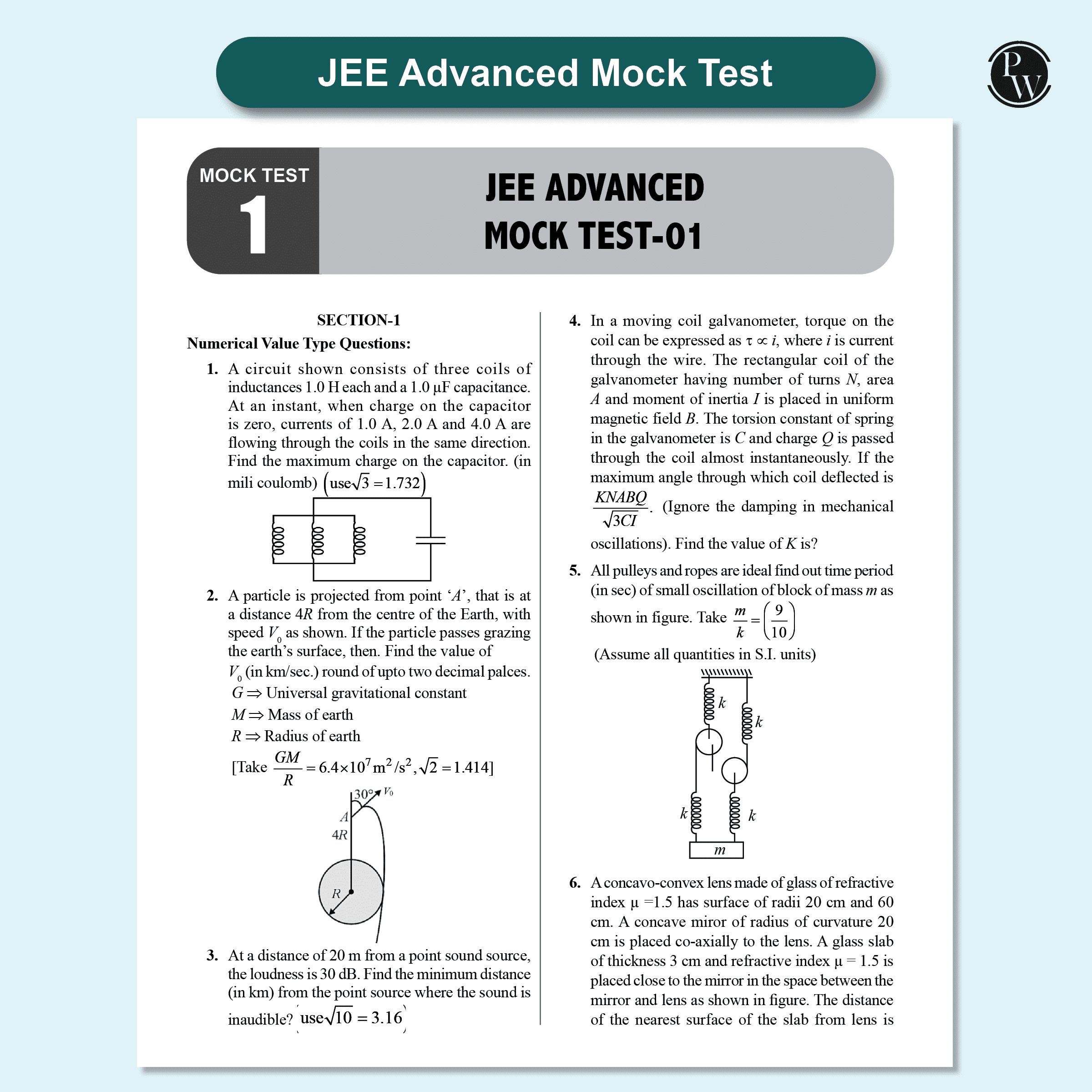 Absolute JEE Advanced Physics 2500+ Questions with Formula Sheet Latest Solved Paper and 3 Mock Tests | Covering All JEE Advanced Question Typology