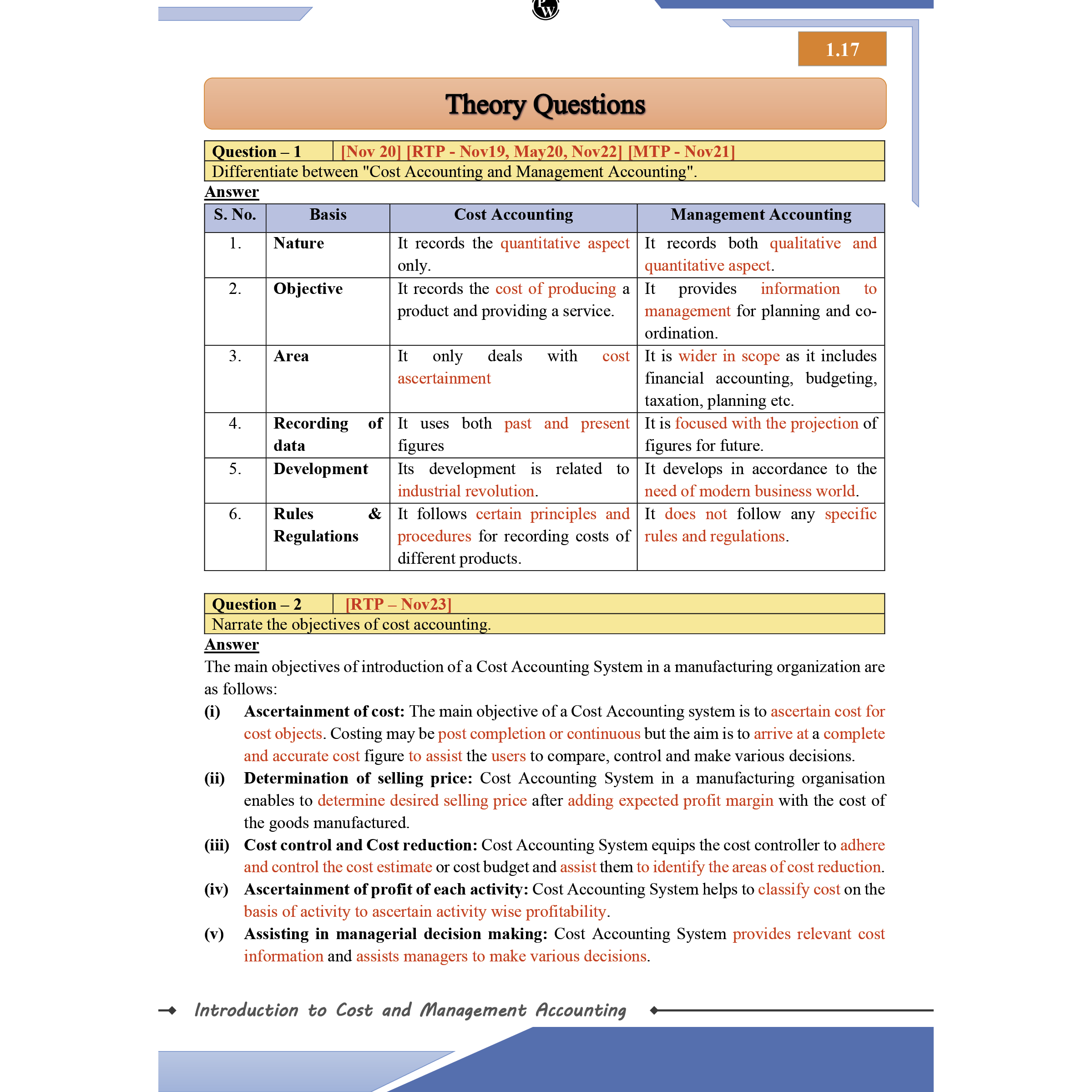 CA Intermediate Group 2 Cost and Management Accounting By CA Sunil Keswani | Covering Theory, Exercise and Previous Years Questions & Solutions | Latest Syllabus For May 2026 Exams