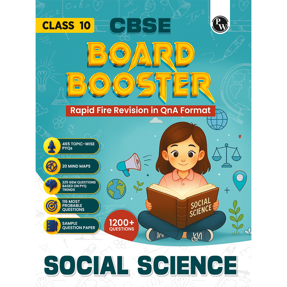 CBSE Class 10 Board Booster Social Science Question Bank For 2026 Board Exams l 1200+ Questions l Rapid Revision l Topicwise PYQs, Mind Maps, GEM Questions & Most Probable Questions