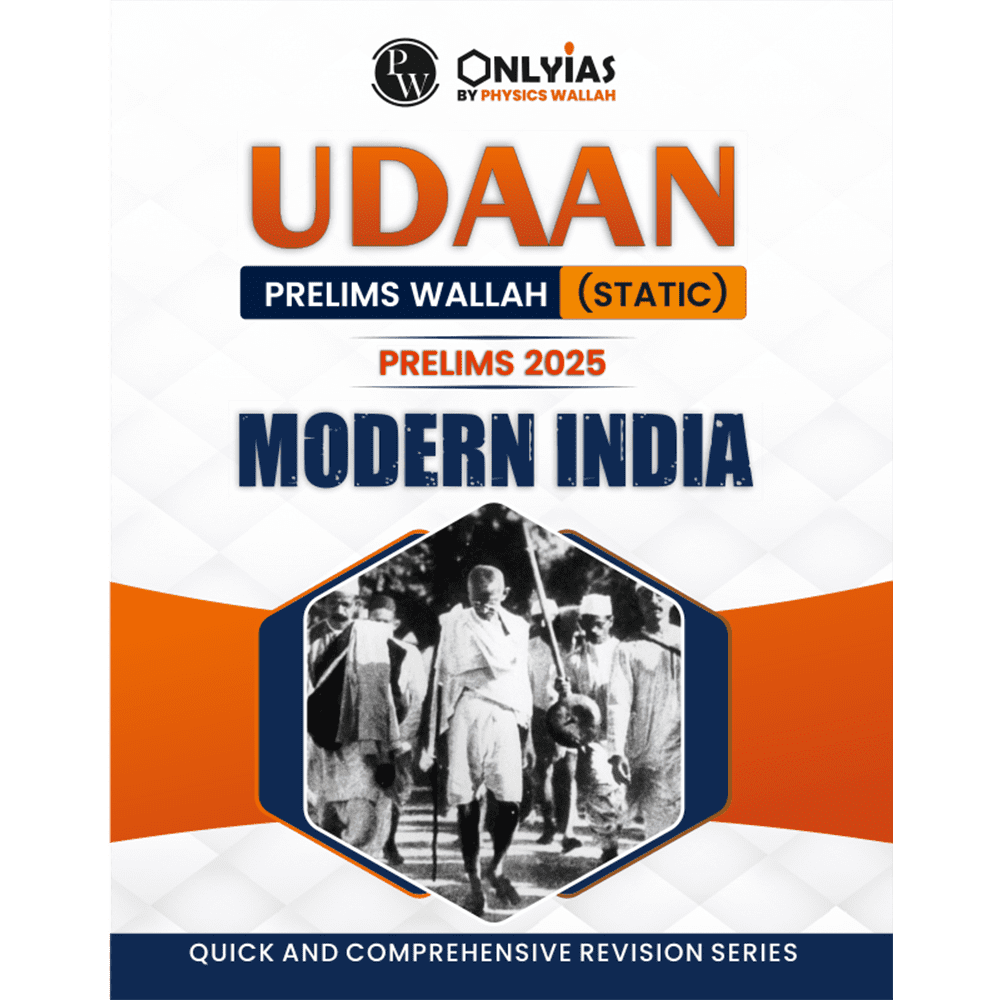 UDAAN (Prelims Wallah Static) Modern India For 2025 Exam
