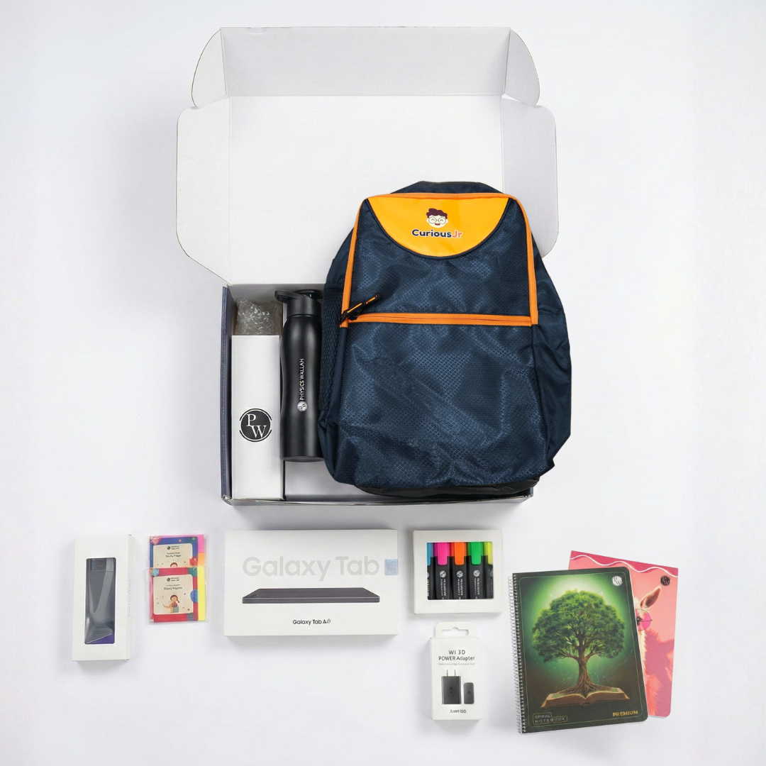 Curious Junior Grade 6 Online Course & Pi Tab  Complete Learning Kit- Includes Welcome Pack & Goodies