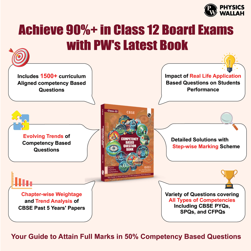 CBSE Class 12 Competency Based Question Bank For Board Exams l Physics, Chemistry, Mathematics | 1500+ Real Life Application Based Questions | Aligned with Latest CBSE SQP 2024-25