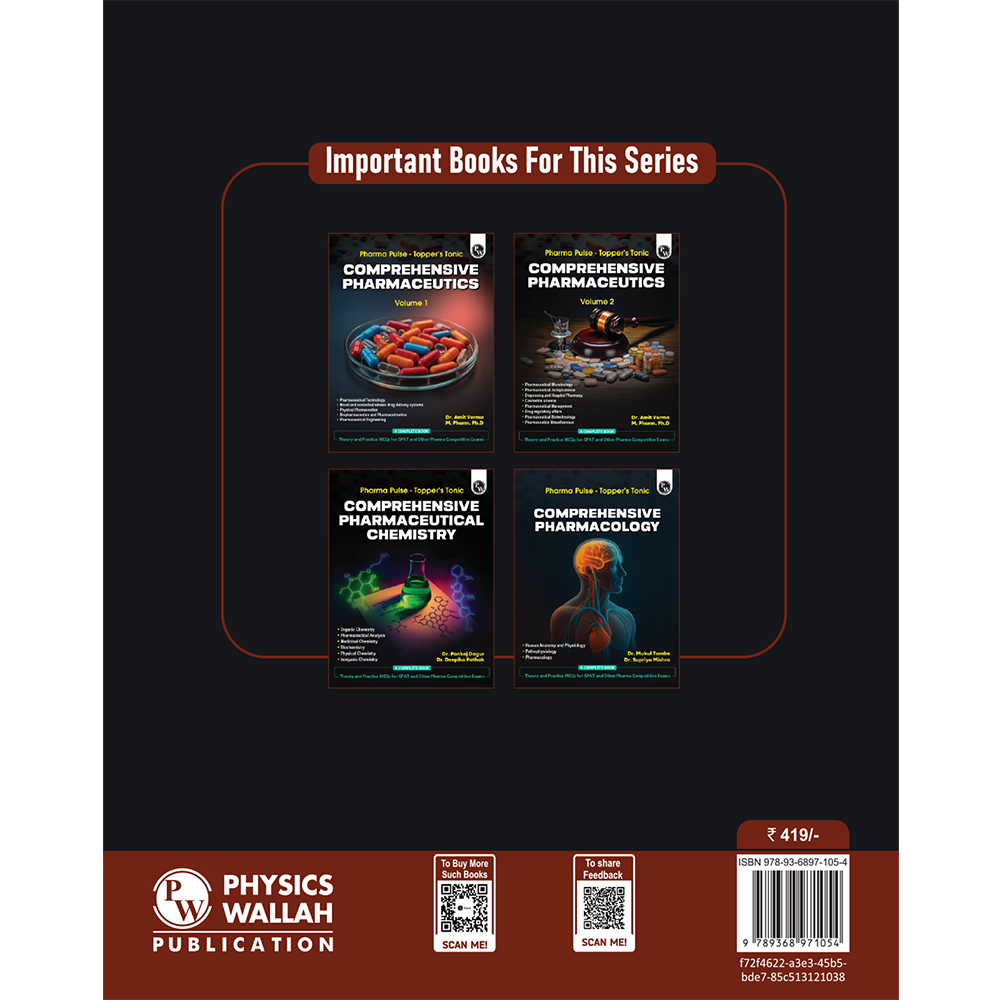 Pharma Pulse – Topper’s Tonic Comprehensive Pharmacognosy and Herbal Drug Technology By Dr. Supriya Mishra | Theory and Practice MCQs for GPAT and Other Pharma Competitive Exam