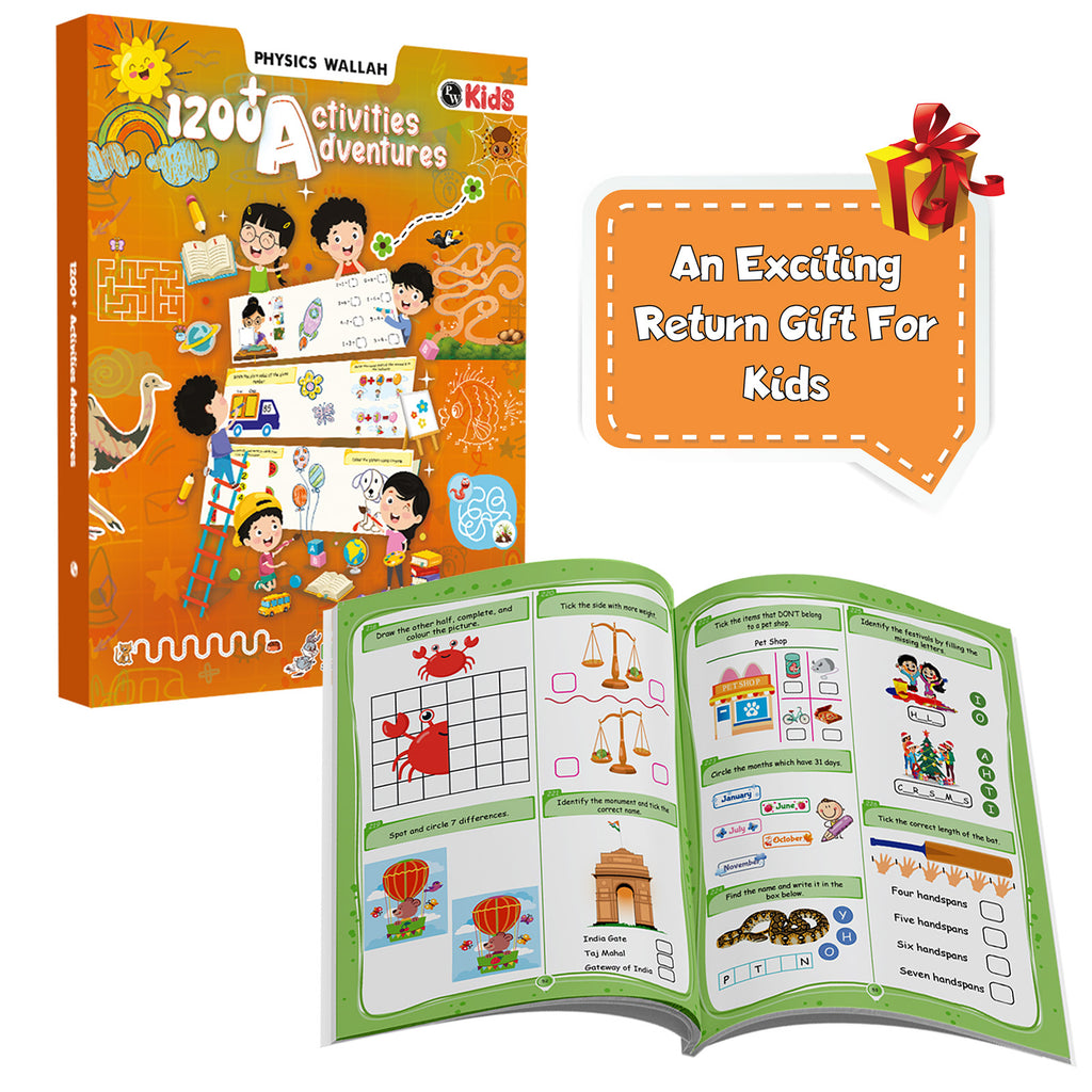 PW Activities Book For Kids 4+ Years Old | 1200+ Adventure Activities | Puzzles, Mind Games, Maze and Challenges Designed Activity Book For Growing Kids For Endless Fun
