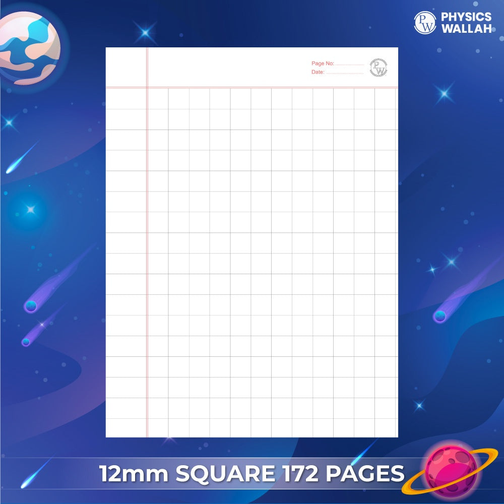 172 Pages Children Notebook | Math 0.5 Inch (12 mm ) -Venus