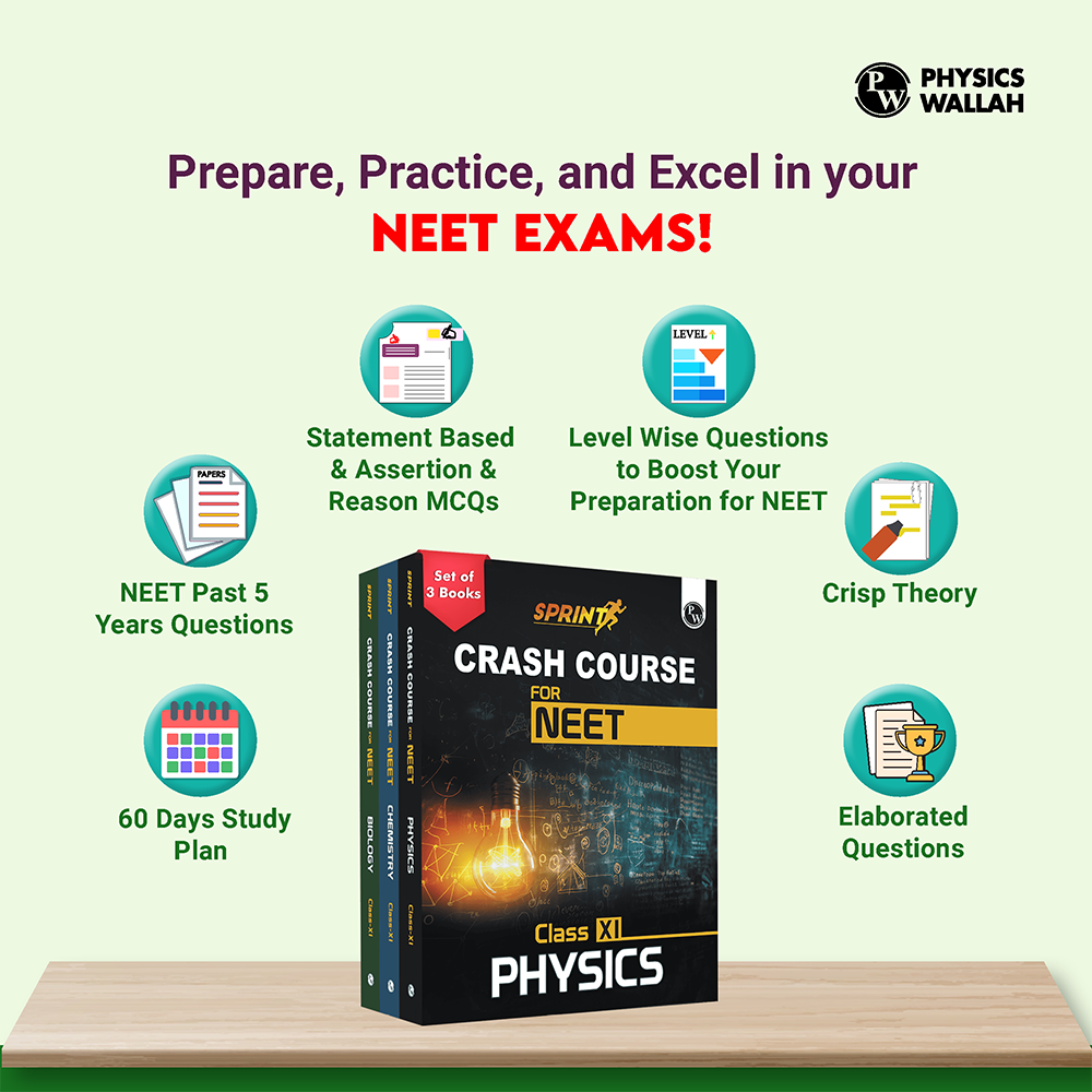 Sprint NEET Crash Course Class 11 Physics, Chemistry, Biology Combo Set of 3 Books For 2025-2026 Exams l 60 Days Study Plan l Crisp Theory & Levelwise Questions
