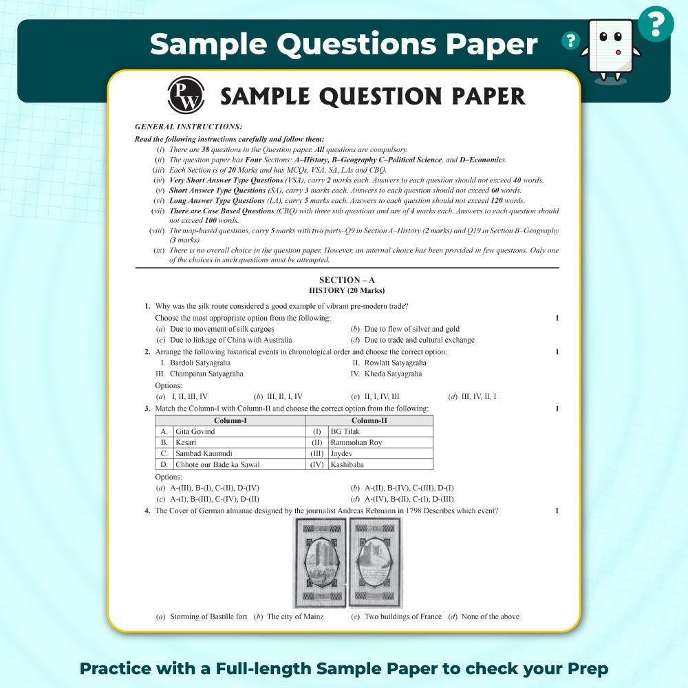 CBSE Class 10 Board Booster Social Science Question Bank For 2026 Board Exams l 1200+ Questions l Rapid Revision l Topicwise PYQs, Mind Maps, GEM Questions & Most Probable Questions