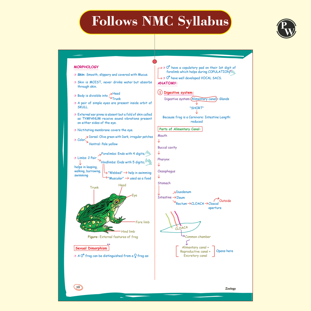 Zoology Med Easy For NEET and Board Exams 2024-25 | Flowcharts, Schematic Diagrams Samapti Sinha Mahapatra Handwritten Notes