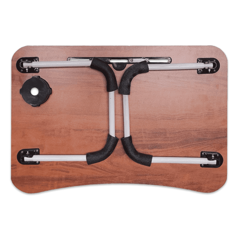 Study Table Bed Table Premium Laptop Table/and Portable Plastic/Writing Desk for Office/Home/School (Wooden))