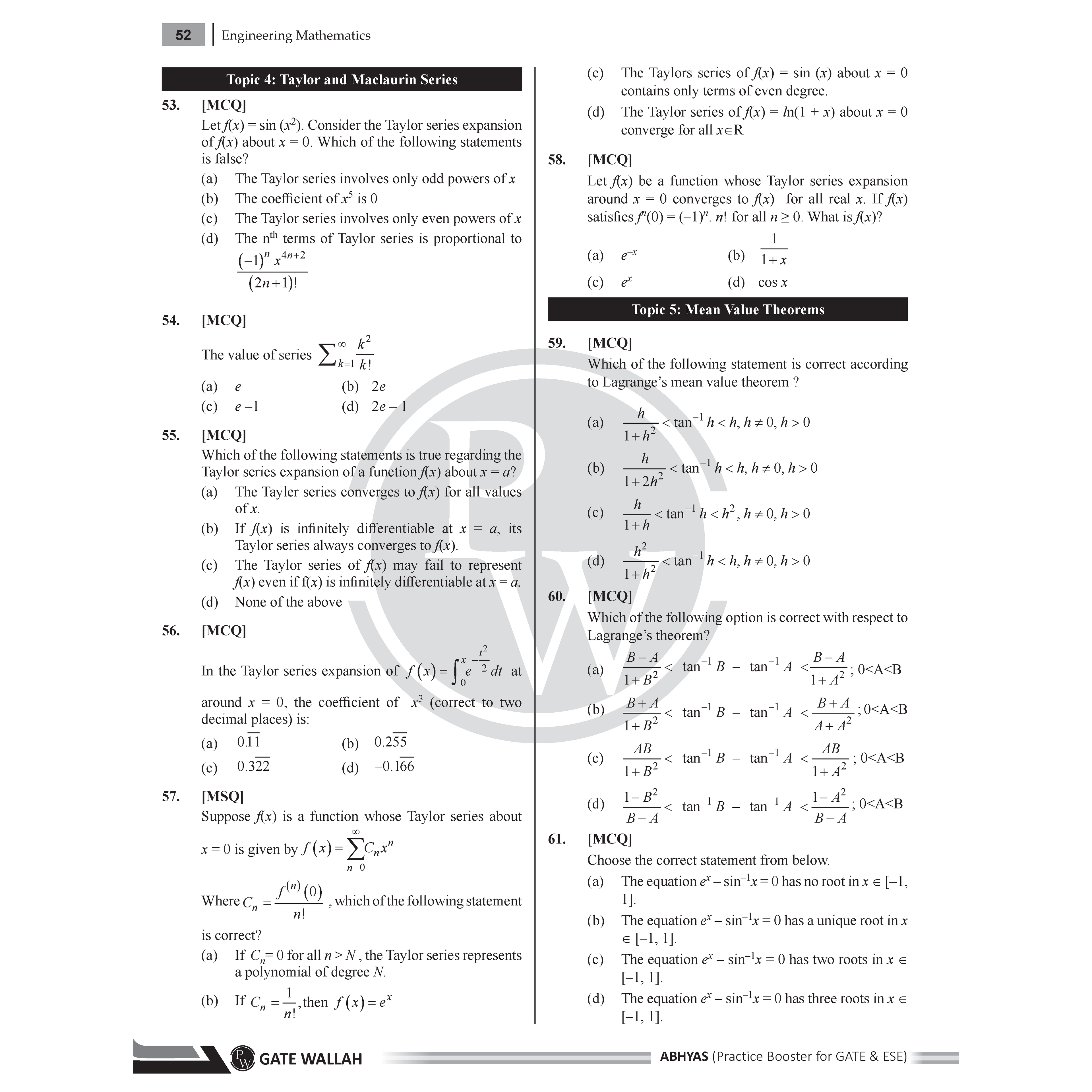 GATE & ESE Abhyas Practice Booster For Engineering Mathematics & General Aptitude | 1200+ Practice Questions