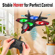 Remote Control RC Plane for Beginners, 360Â° Flip Hovering Stunt Fighter Jet Toy with Lights, Glider Combat Aircraft for Kids, Birthday/Return Gift for Boys & Girls