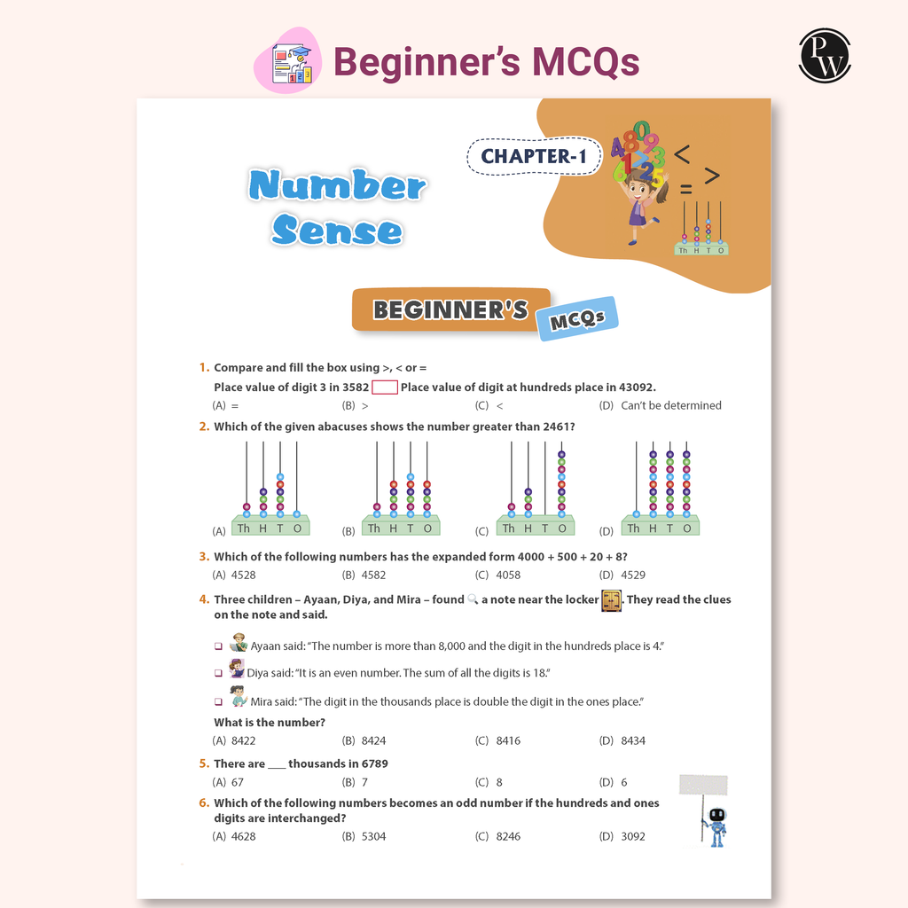 Olympiad Plus Workbook For Class 3 Mathematics Prepguide, Concept Map, PYQs and Worksheets For After School Practice | IMO, iOM, Hindustan Olympiad, NSTSE, SEAMO, ISTSE and Others