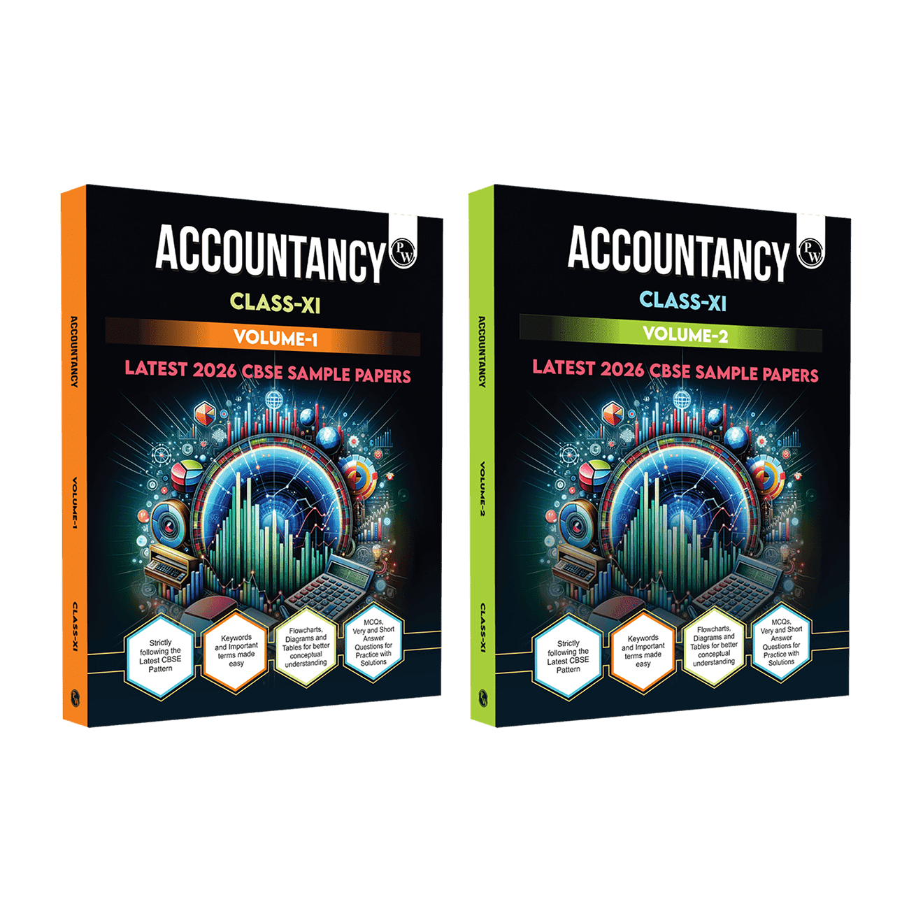 CBSE Class 11 Accountancy Volume 1 & 2 Combo Set of 2 Books | Chapter-wise Textbook l 500+ MCQs and Practice Questions with Detailed Solutions and Flowcharts & CBSE 2026 Sample Papers