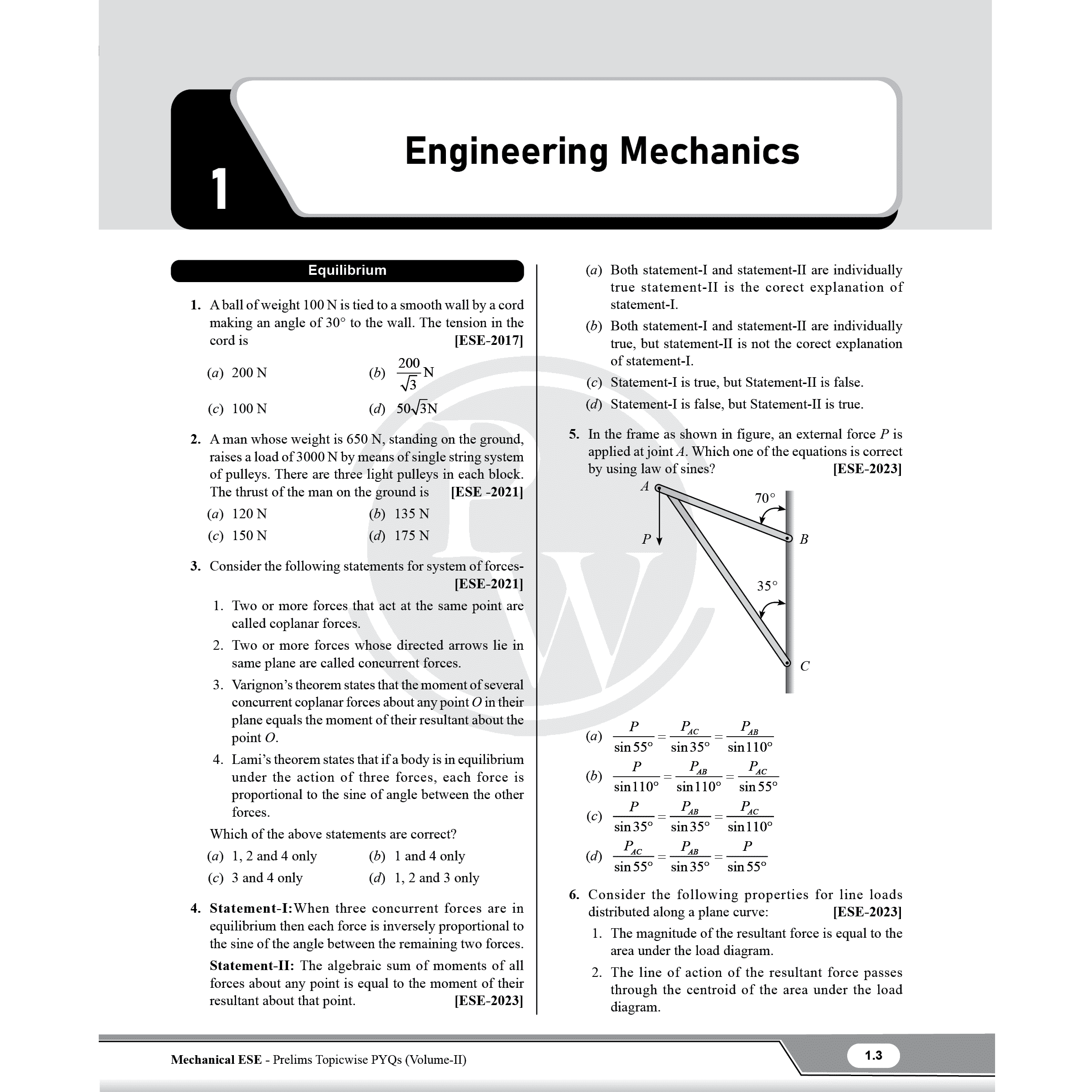 UPSC ESE Topicwise 26 Years PYQs Mechanical Engineering Vol 1 & 2, GS & Engineering Aptitude + GATEWALLAH Topicwise PYQs Mechanical Engineering, Engineering Maths & General Aptitude Combo Set of 5 Books For 2026 Exams