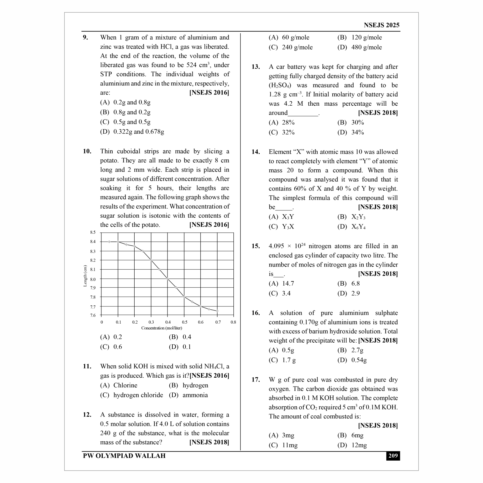 Olympiad Wallah NSEJS Champion Series For Class 8-10 (Part-1) Complete Science Prep Guide | Ideal For NSEJS, INJSO & IJSO 2025