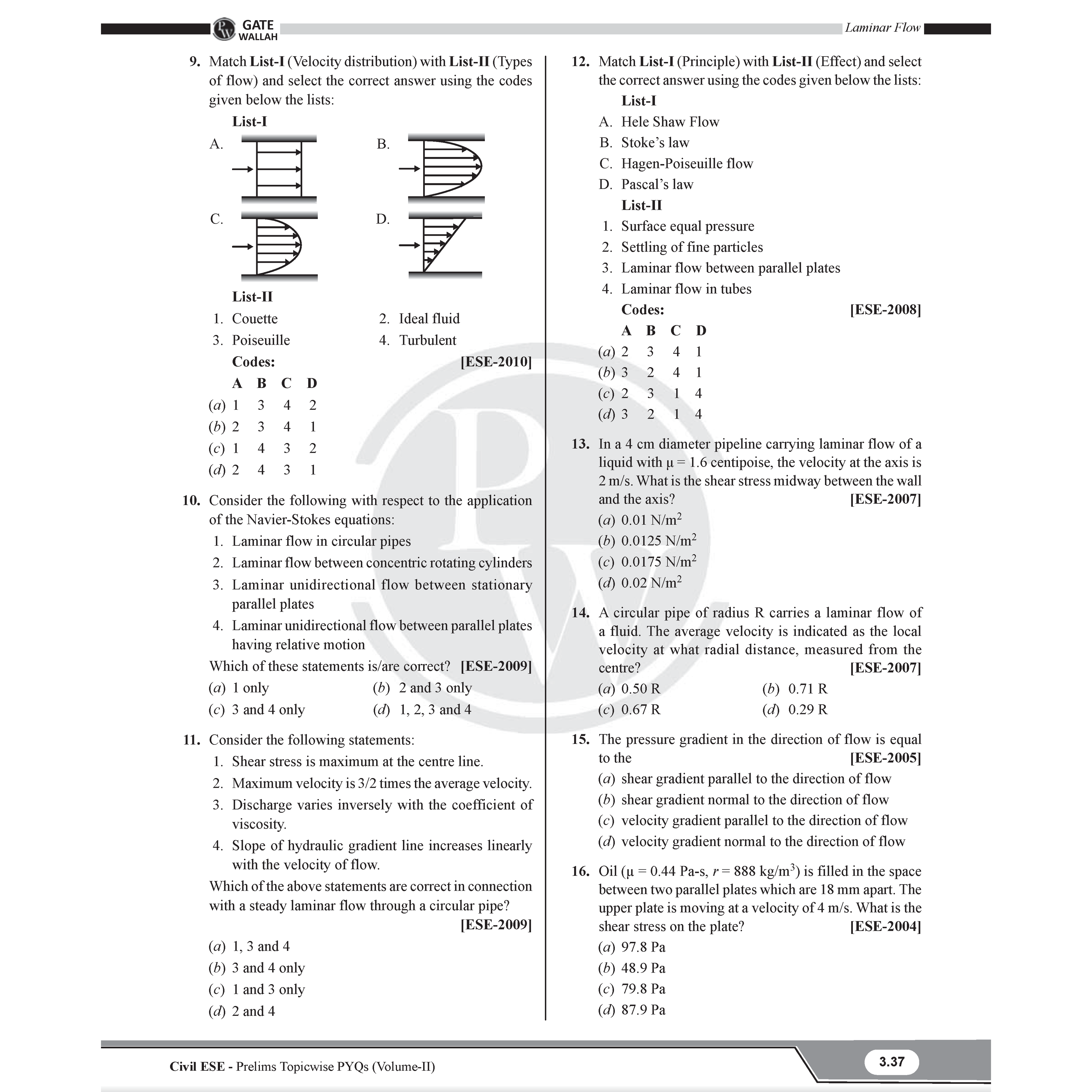 UPSC ESE Topicwise Previous Years Solved Questions Civil Engineering Preliminary Examination Volume 1 & 2 and General Studies & Engineering Aptitude Combo Set of 3 Books for 2026 Exams