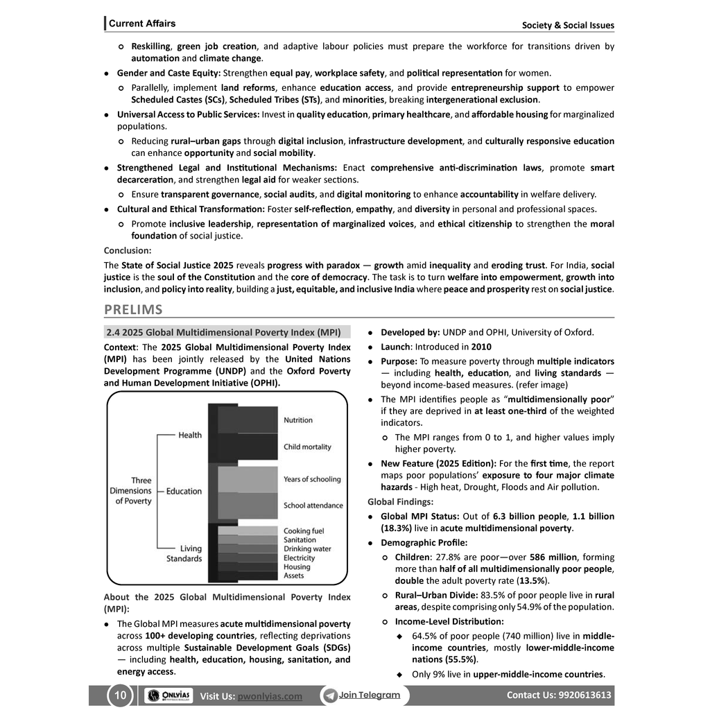UPSC Monthly Current Wallah Magazine October 2025 Edition | Current Affairs For Civil Services Examinations