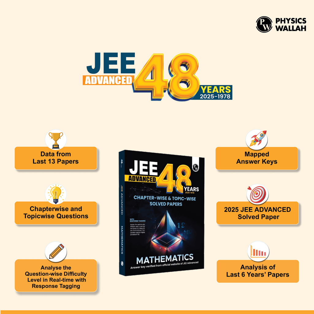 48 Years JEE Advanced Mathematics Chapterwise & Topicwise Solved Papers (1978-2025) | PYQ with Detailed Solutions | Previous Year Questions for IIT JEE Advanced Exam