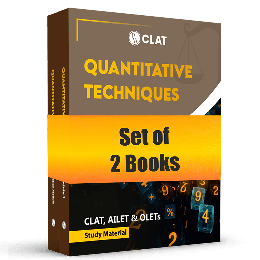 CLAT Complete Quantitative Techniques Module Set of 2 For CLAT, AILET & OLETs Exams 2026 Latest Edition