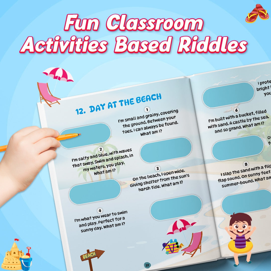 555 Riddles Book For Kids | Theme Based Riddles Book For 4+ Years Old | English Interactive Brain Teasing Riddle Activity Book & Fun Bain Boosters For Growing Kids