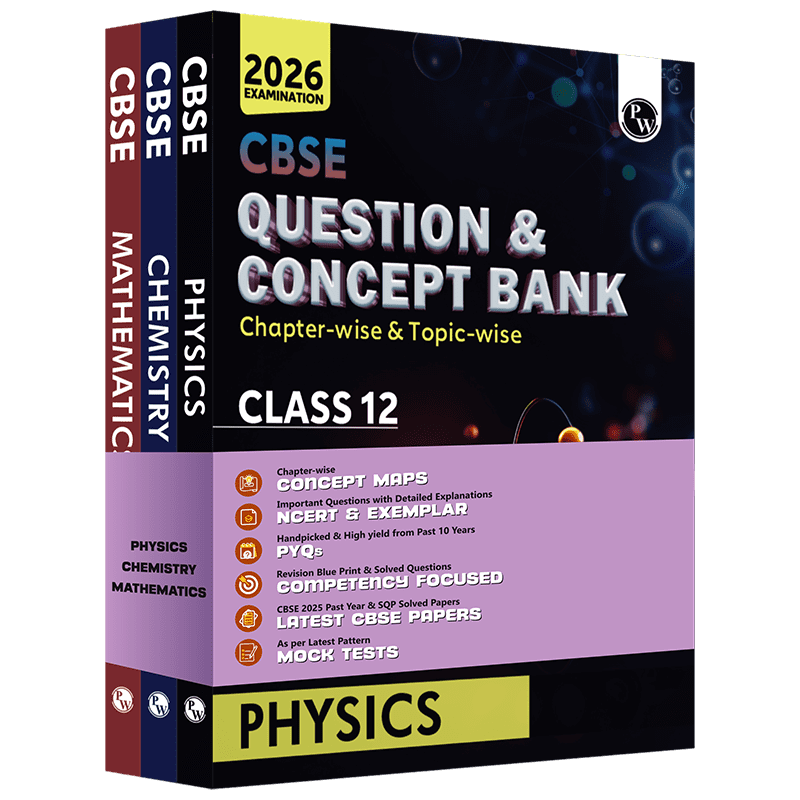 CBSE Question & Concept Bank (QCB) Class 12 Physics, Chemistry, Mathematics Combo Set of 3 Books Chapter-wise and Topic-wise Solved Questions For 2026 Exams
