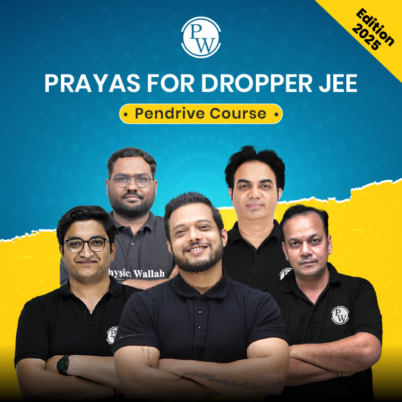 Prayas for Dropper JEE Pendrive Course (Edition 2025) | For Windows PC/Laptop Only - All Subjects