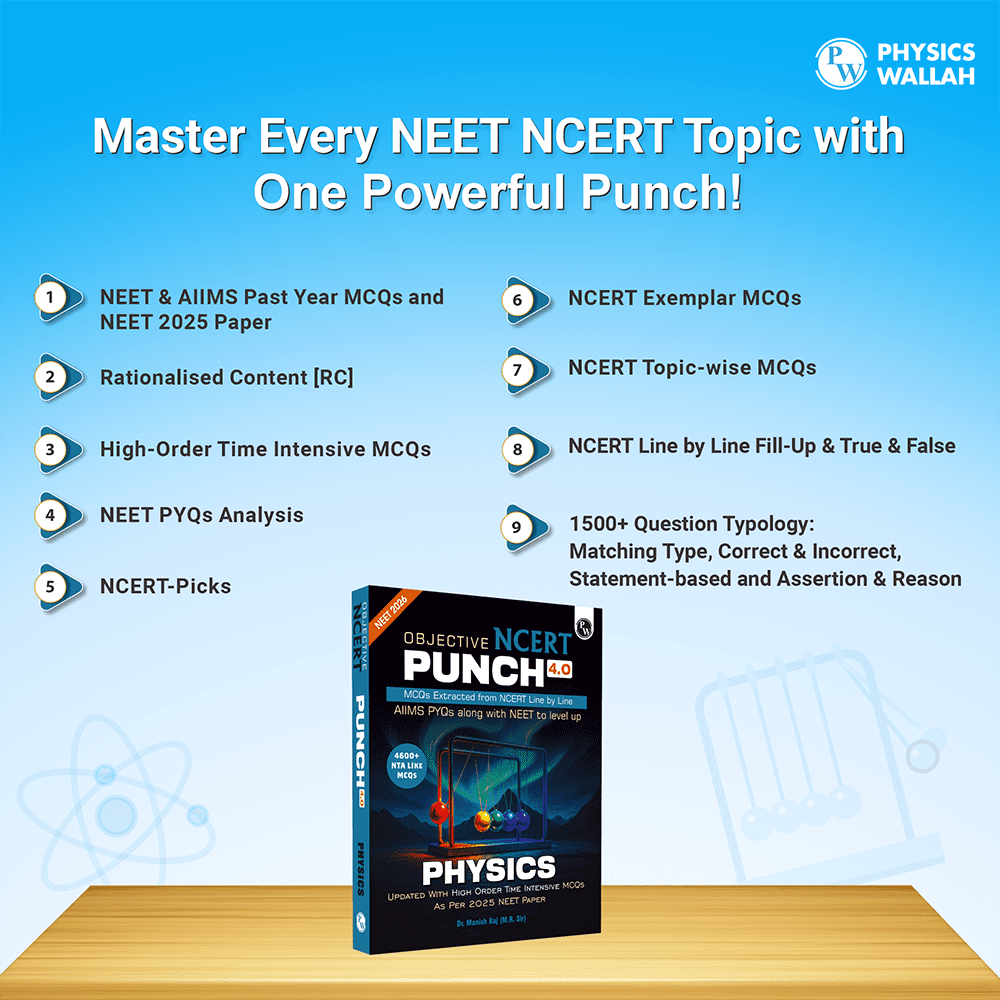 Objective NCERT Punch 4.0 Physics For NEET 2026 By Dr. Manish Raj (MR Sir) l Updated with High Order Time Intensive MCQs and AIIMS PYQs As Per 2025 NEET Paper