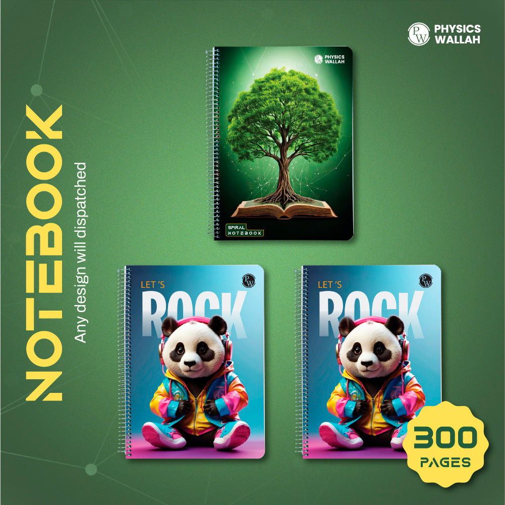 A4 Size 300 Pages Spiral Binding Notebook set of 3 | Ruled Register Notebooks for Students & Office | Premium Quality Plastic cover Spiral Register for Writing & Note-Taking