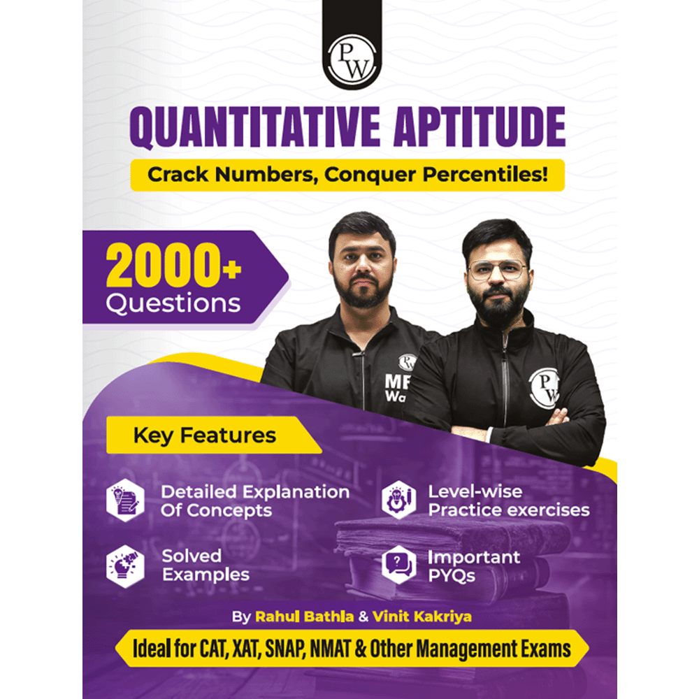MBAWALLAH Quantitative Aptitude 2000+ Practice Questions By Rahul Bathla & Vinit Kakriya with PYQs, Levelwise Exercises, Solved Examples | Ideal for CAT & OMETs