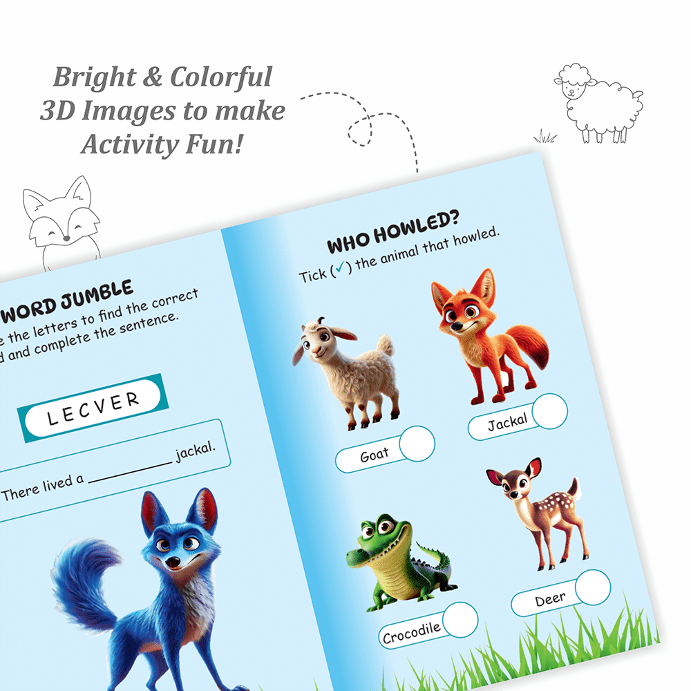 Activity Book Set on Moral Stories (Set of 10 Books) | Fun Moral Stories & Early Learning Activities For 3+ Years Old | Educational Activity Books For Kids