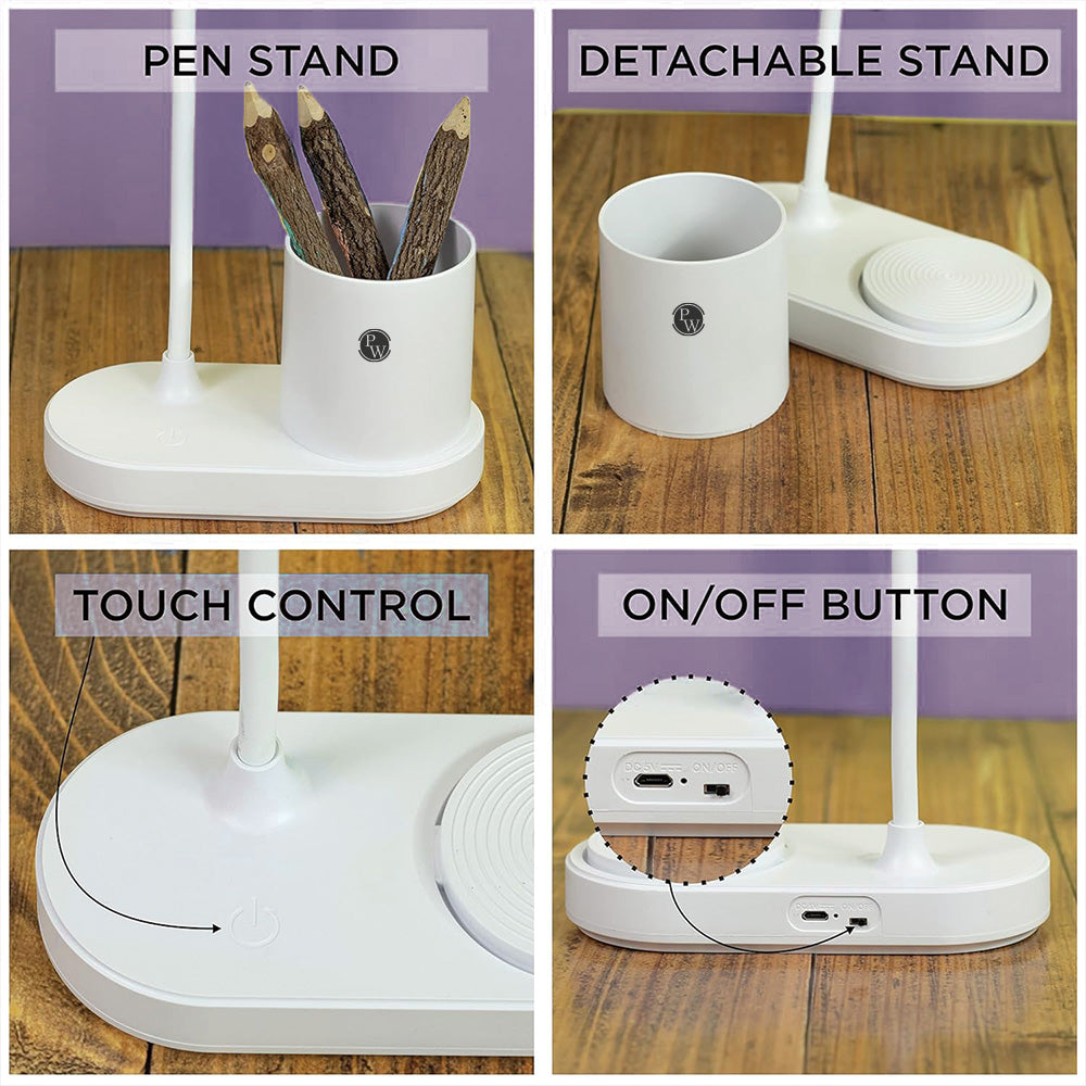 Table study Lamp for students | Rechargeable LED Desk Lamp for Reading & Night Study & Office Room - 011