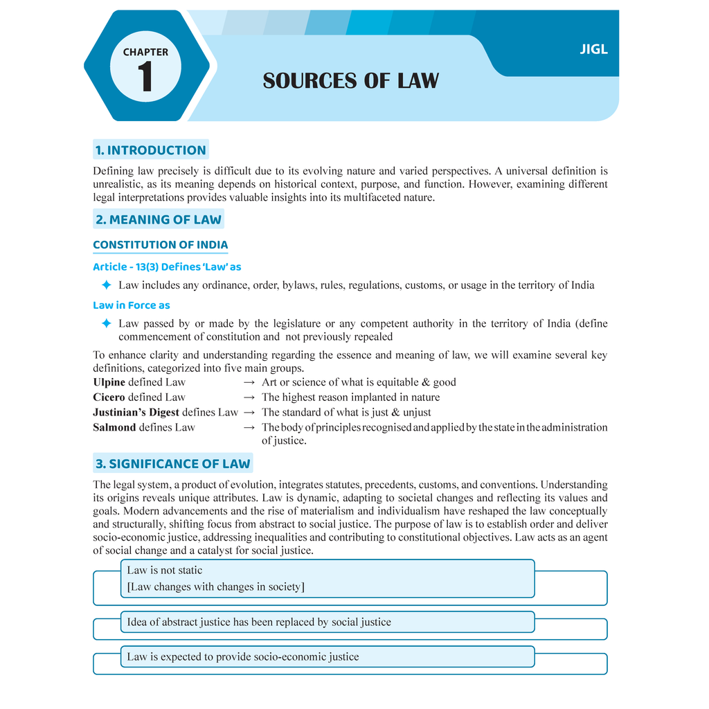 CS Executive Jurisprudence, Interpretation & General Laws Module-I Theory Books For 2025 Exam | Comprehensive Curriculum Coverage | Theoretical + Practical Questions