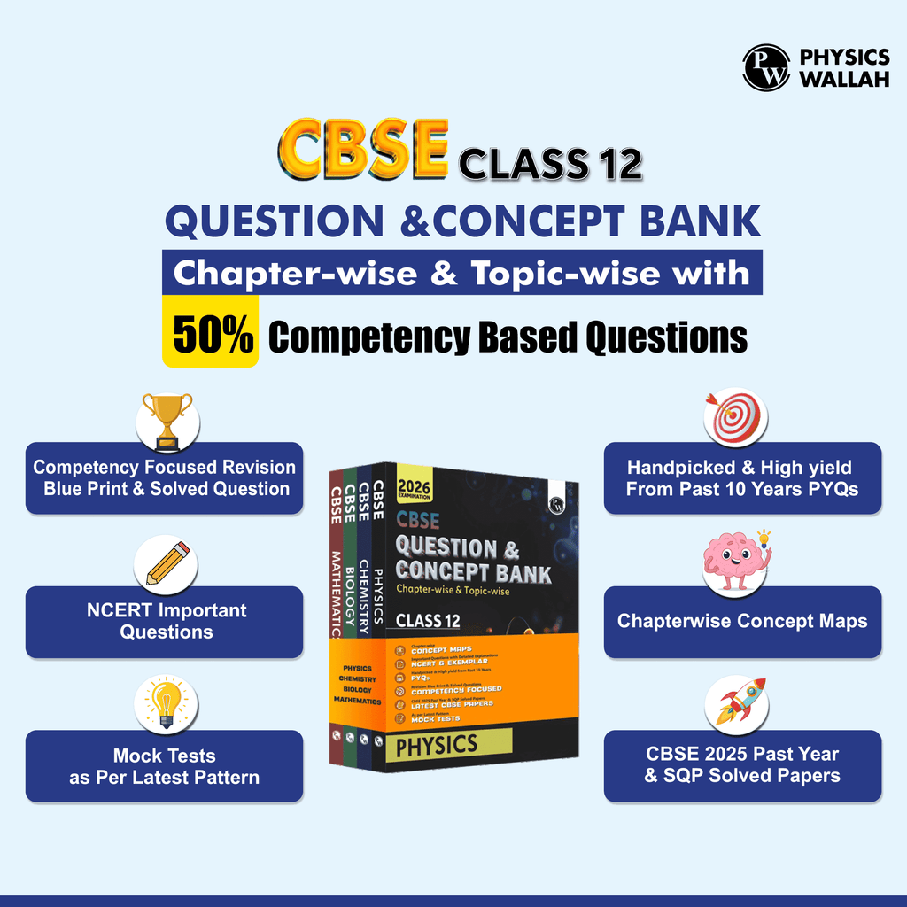CBSE Question & Concept Bank (QCB) Class 12 Physics, Chemistry, Mathematics and English Combo Set of 4 Books Chapter-wise and Topic-wise Solved Questions For 2026 Exams