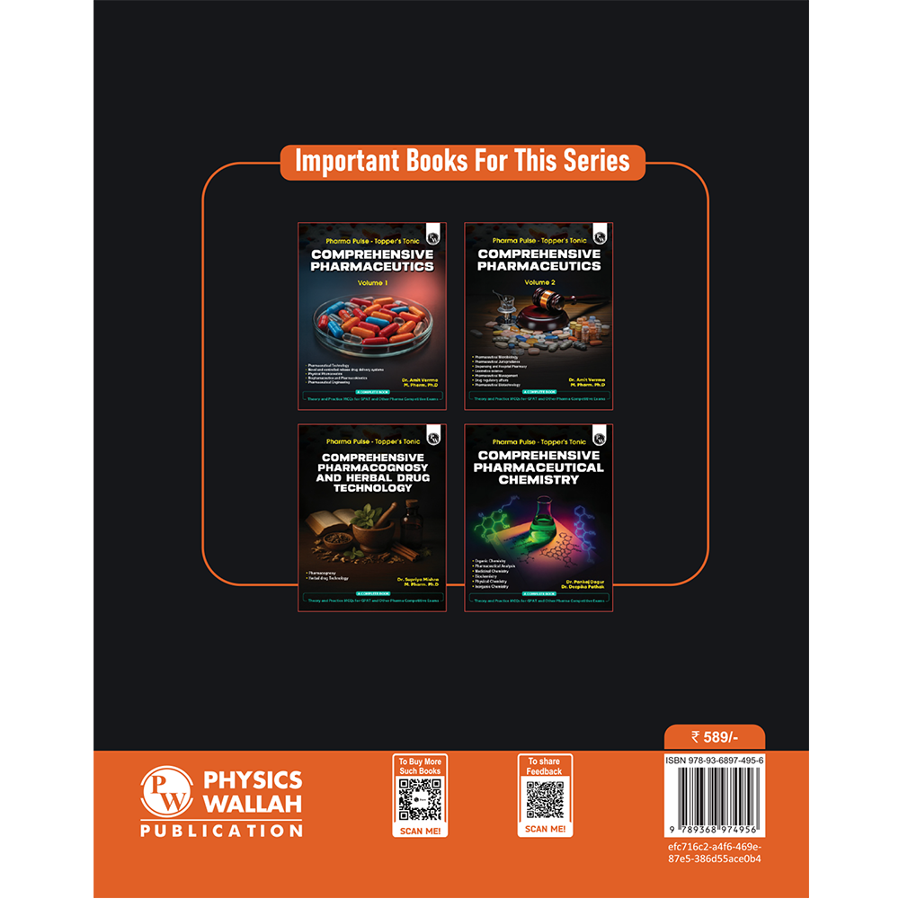 Pharma Pulse – Topper’s Tonic Comprehensive Pharmacology By Dr. Mukul Tambe & Dr. Supriya Mishra | Theory and Practice MCQs for GPAT and Other Pharma Competitive Exam