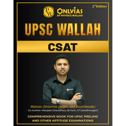 ONLYIAS UPSC WALLAH CSAT By Rishav Sharma and Manjeet Chaudhary For Civil Services Exam | Comprehensive Book For UPSC Prelims and Other Aptitude Examinations