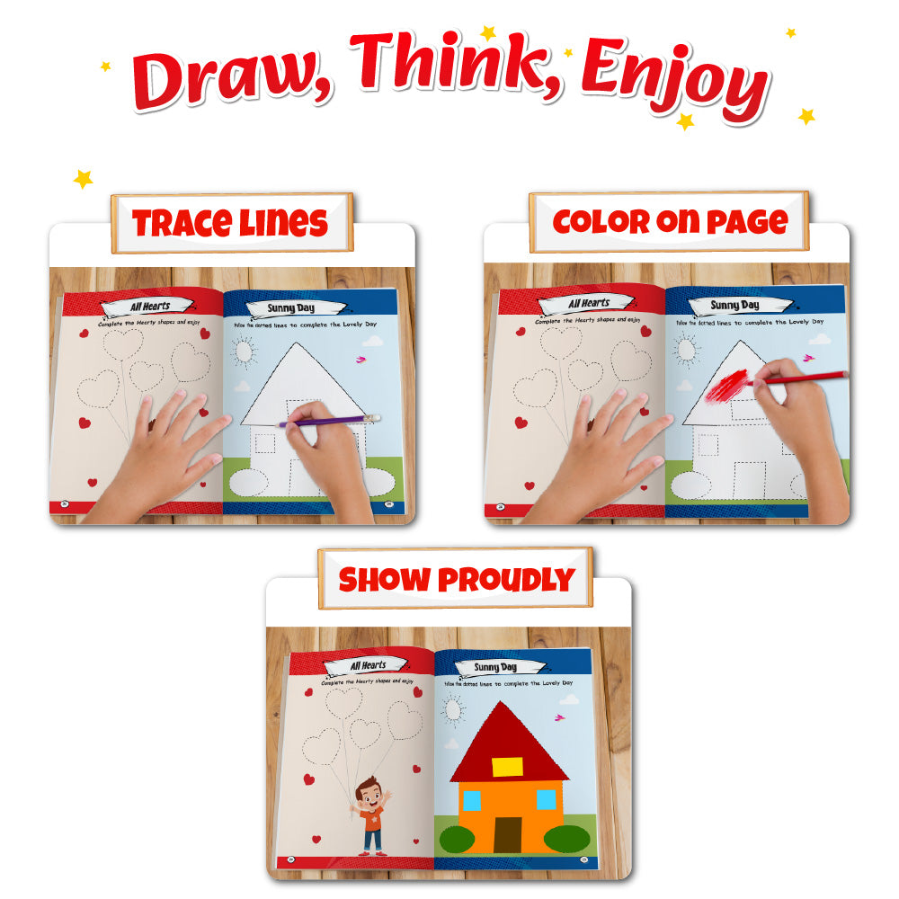 Kids First Patterns Activity Book l Practice Patterns with Fun Activities for Children Ages 1, 2, 3, 4, 5 Years