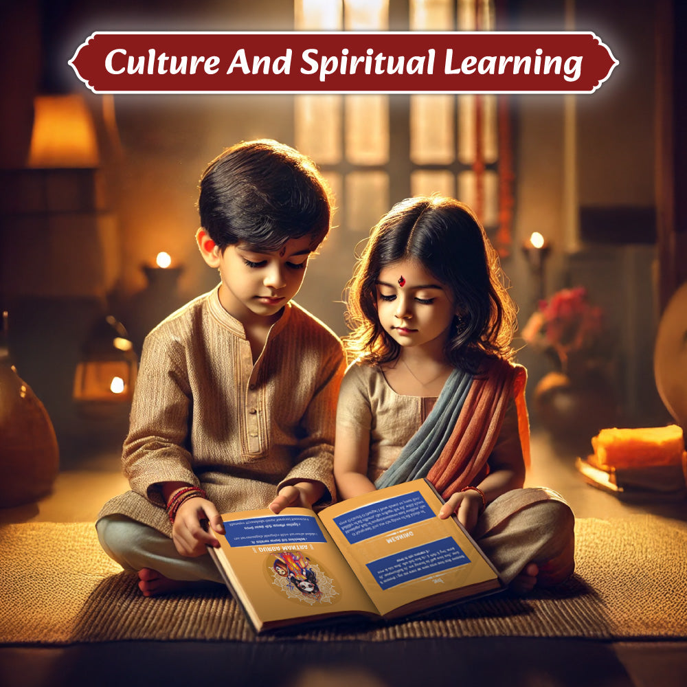 Shlokas & Mantra Board Book Plus Sticker Activity Booklet Set for Kids | Combo Set of 2 Books for 3 to 6 Years Old - Interactive Fun Learning for Growing Kids