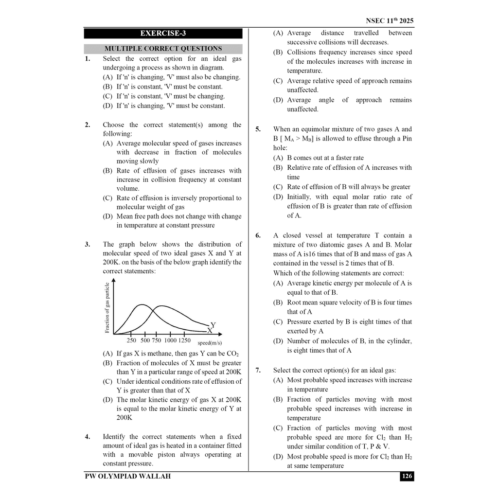 Olympiad Wallah NSEC Class 11 Advanced Chemistry (Part 1) For JEE & Olympiad 2025 | Problems For Analytical Skills | Ideal For NSEC and INChO