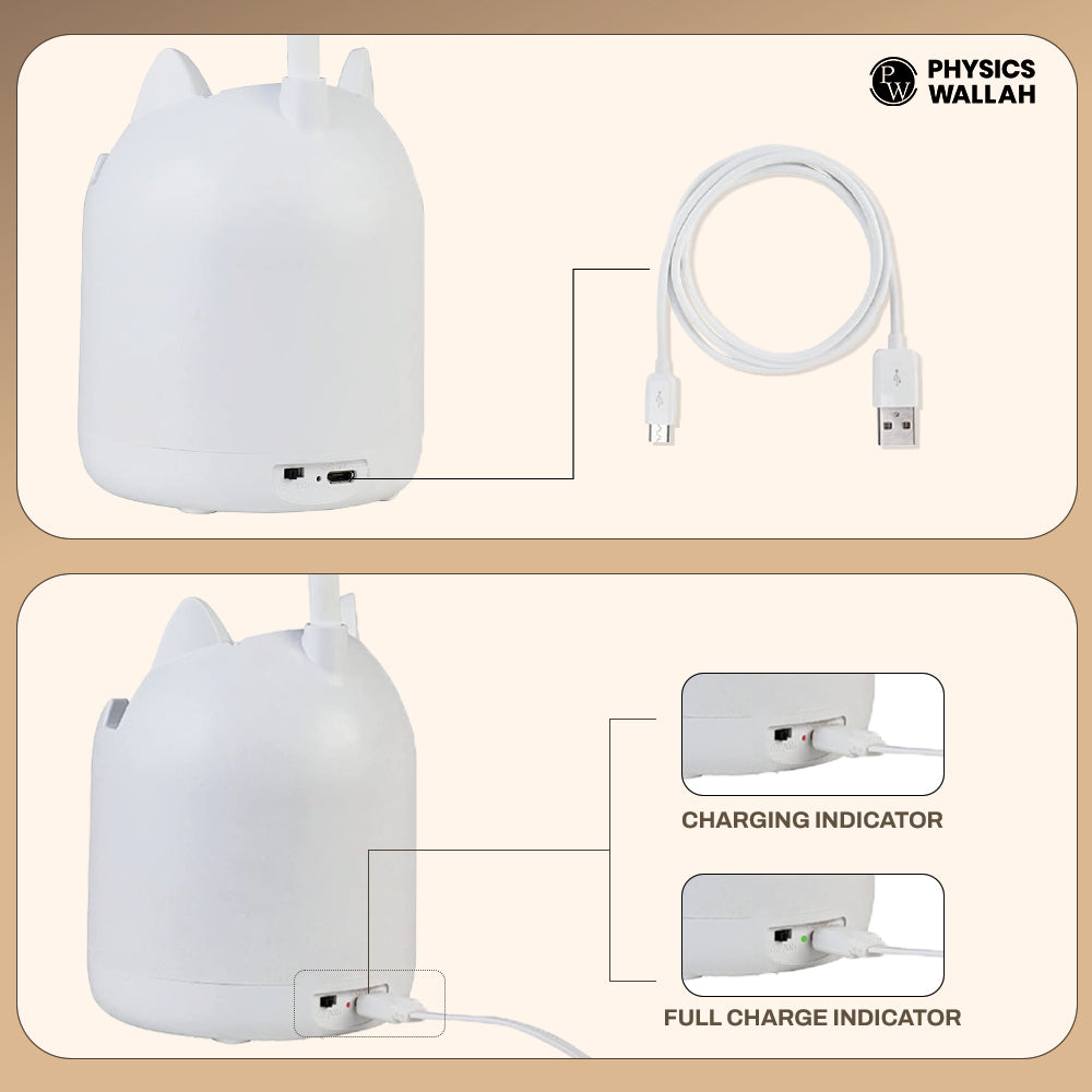 Table study Lamp for students | Rechargeable LED Desk Lamp for Reading & Night Study & office room - 008
