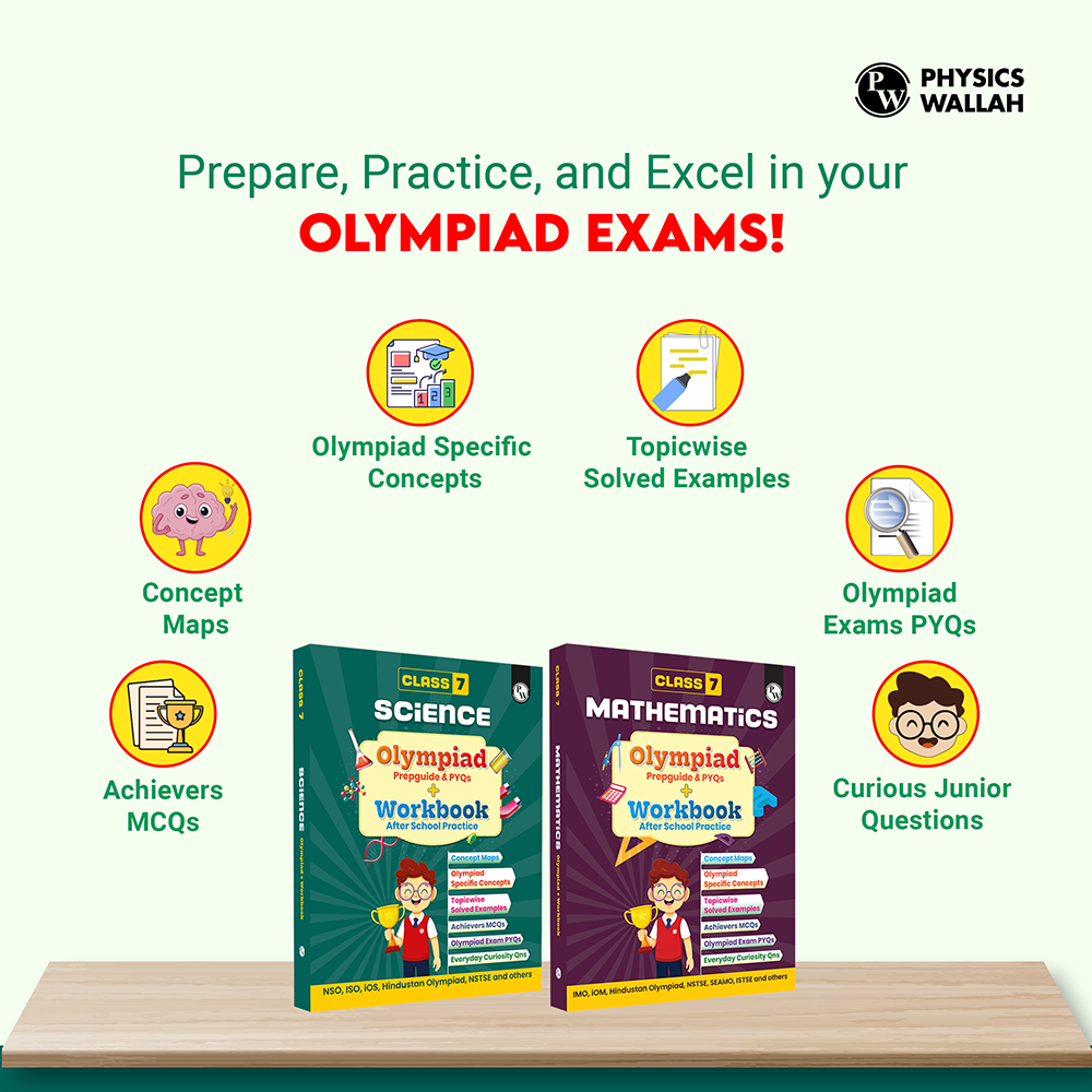 Olympiad Plus Workbook For Class 7 Science and Mathematics Prepguide & PYQs Combo Set of 2 Books | NSO, ISO, iOS, Hindustan Olympiad, NSTSE, IMO, iOM, SEAMO, ISTSE and Others