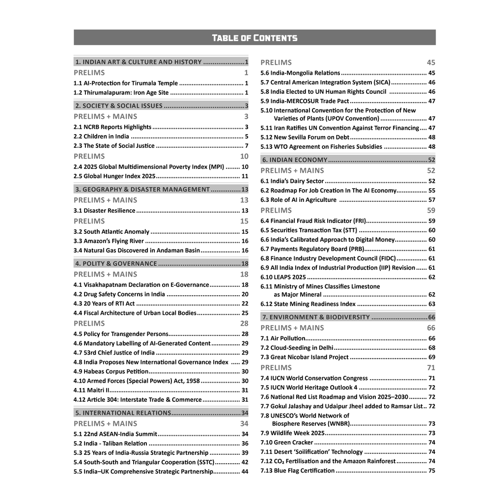 UPSC Monthly Current Wallah Magazine October 2025 Edition | Current Affairs For Civil Services Examinations