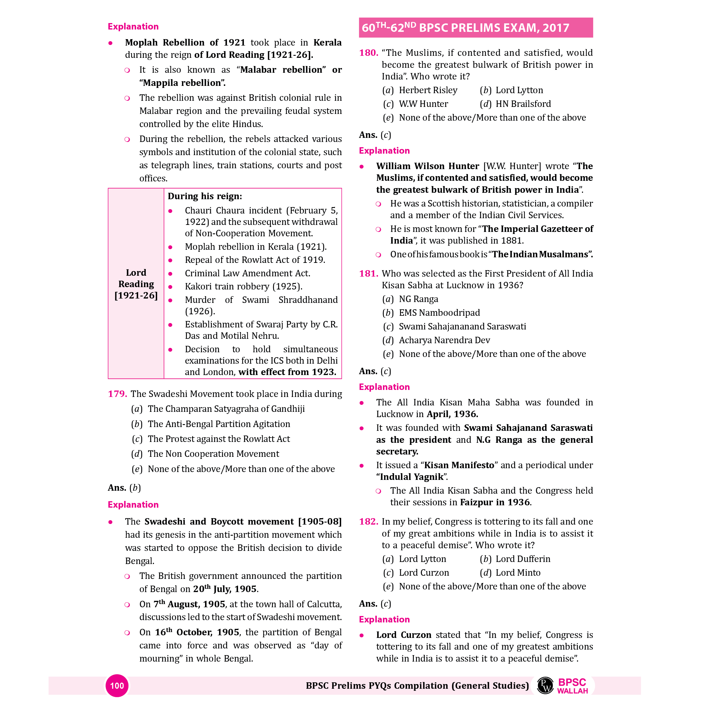 ONLYIAS BPSC WALLAH 15 Years PYQs Compilation General Studies For Civil Services Exam 2025 | Comprehensive Learning Series For Prelims | Subject-wise Categorization
