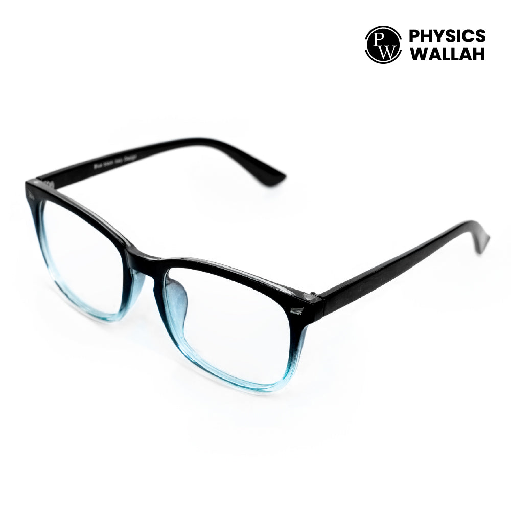 PW NAZARIYA Blue Ray Protection Glasses | Stylish Zero Power Glasses for Men & Women | UV Filter Glasses | Computer Glasses for Eye Protection | Lightweight | Tone Black & White